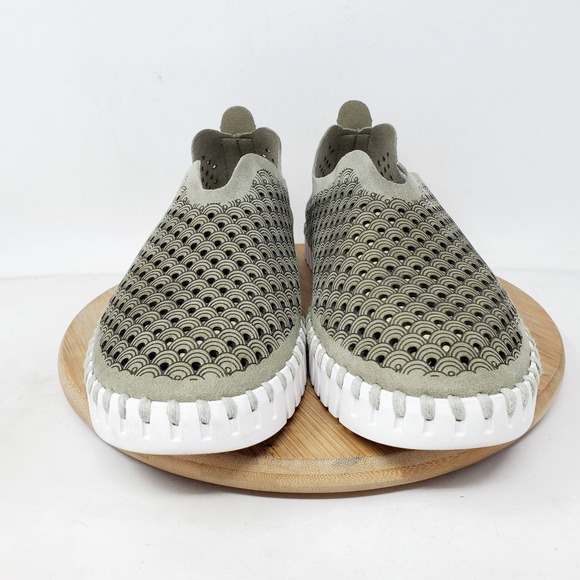 Ilse Jacobsen Tulip 139 Shoes Women 39 Green Slip On Comfort Loafer Sneakers - Picture 3 of 12